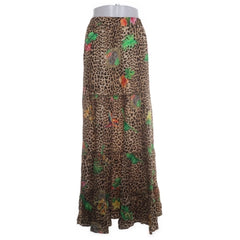 Batberina Loretta | Luipaard Maxi Rok Bloemenprint