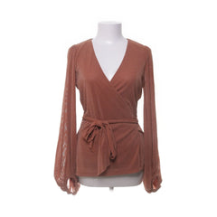 Soft Rebels | Bruin, Zilver - Wikkelblouse