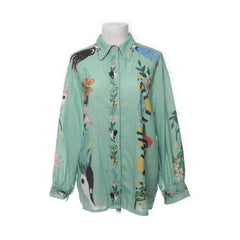 Corner | Groene Bloemenprint Blouse