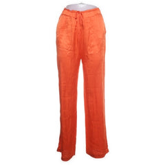 Mrs & Hugs | Oranje linnen broek