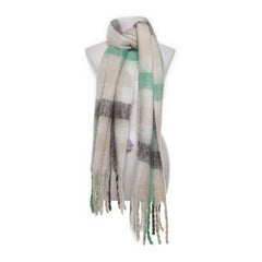 KappAhl | Beige, Groen, Grijs - Sjaal