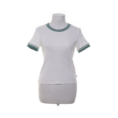 QS by S.Oliver | Wit T-shirt met Groene Accenten