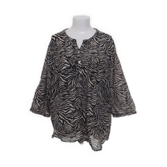 Isolde | Zwart, Beige - Blouse