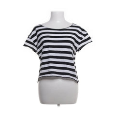 Subdued | Wit, Zwart - Crop top