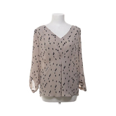Selected Femme | Beige Gestippelde Blouse