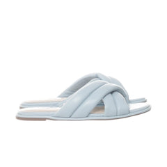 Buffalo | Lichtblauwe Gewatteerde Slippers