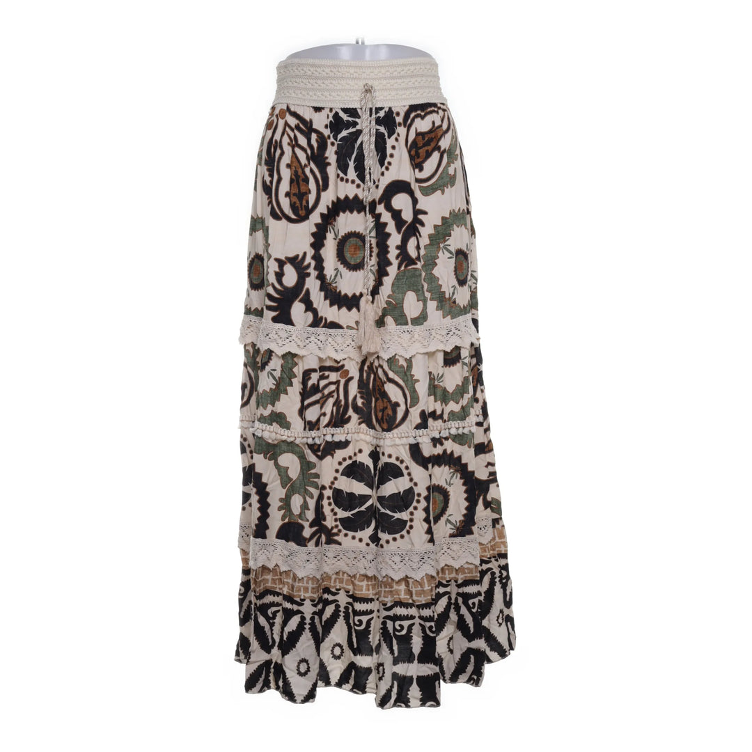 Beige, Meerkleurig - Maxi rok
