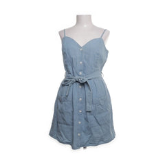 Denim Miss Selfridge | Lichtblauwe denim zomerjurk