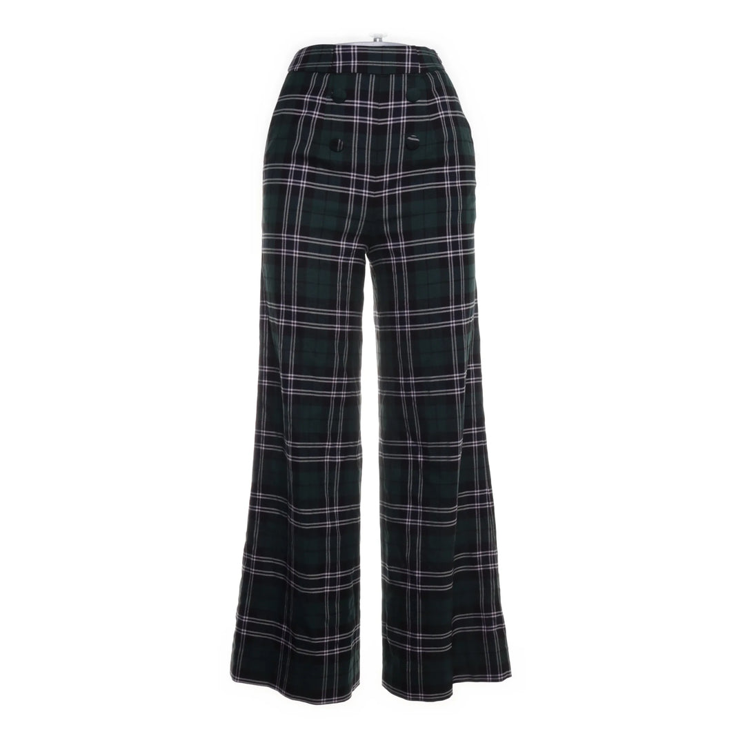 Reserved | Groen, Zwart - Palazzo broek