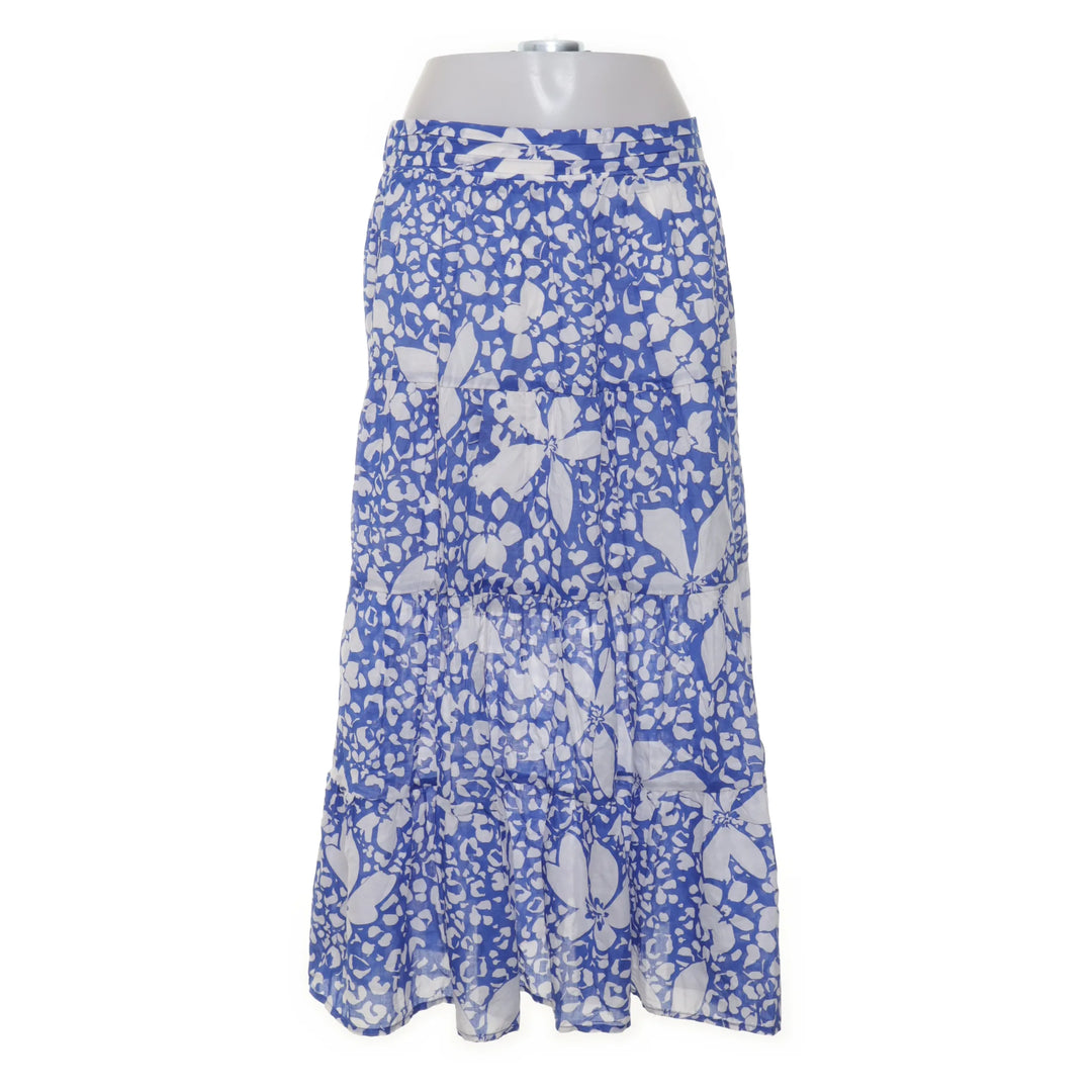Lindex | Blauw, Wit - Maxi rok