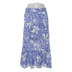 Lindex | Blauw, Wit - Maxi rok