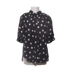 Lindex | Zwarte polka dot blouse