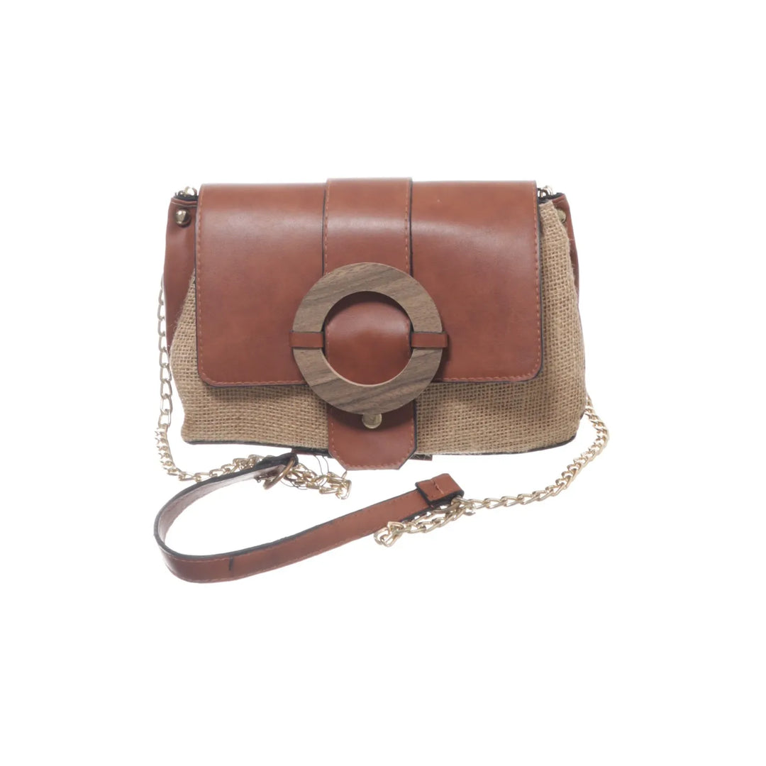 Ambar | Bruin, Beige - Schoudertas