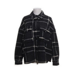 Vero Moda | Zwarte geruite jas met knoopsluiting