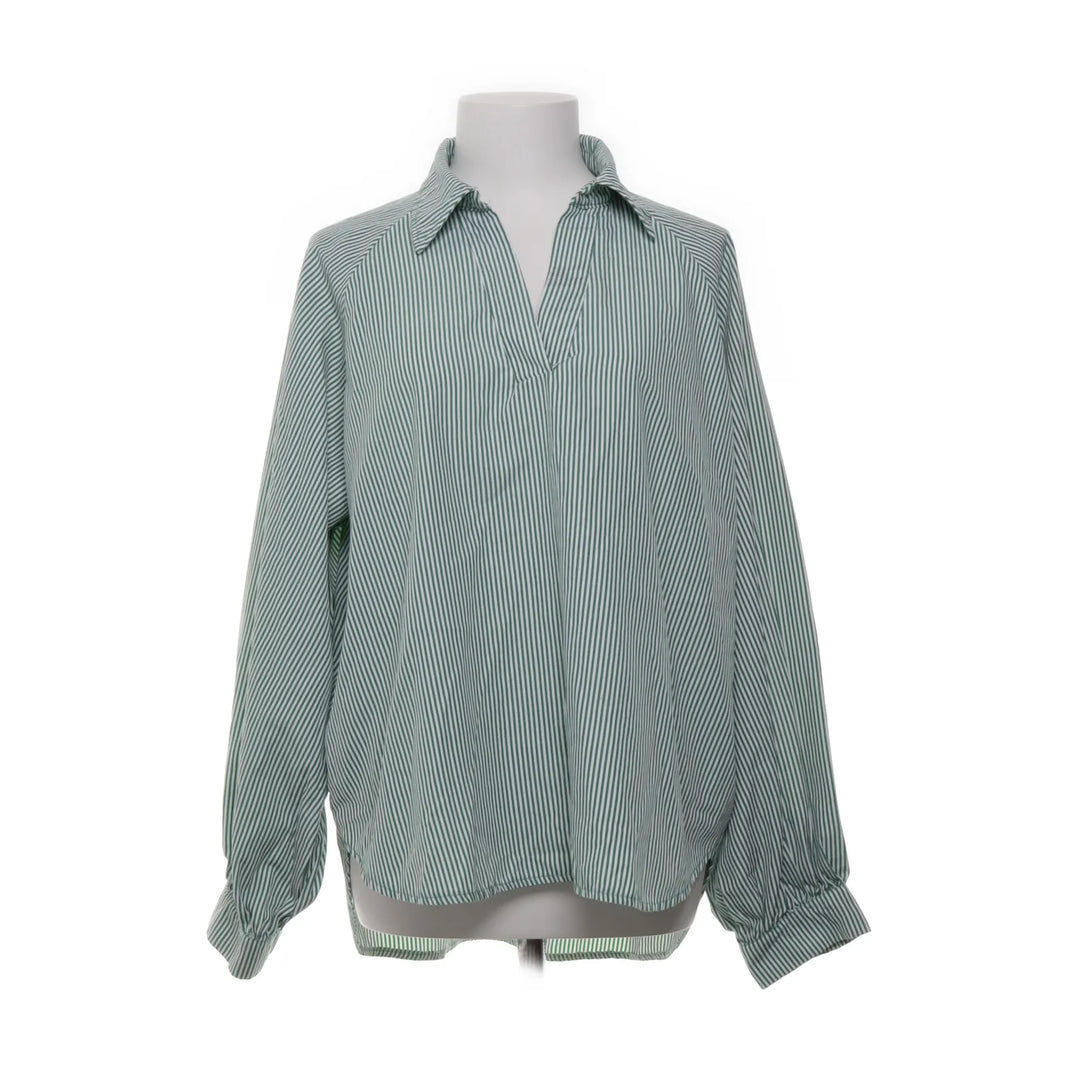 Blu Royal | Groen, Wit - Blouse