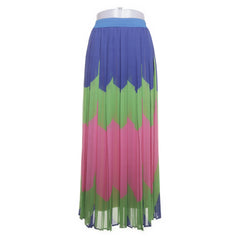 Merwish | Blauw, Meerkleurig - Maxi rok