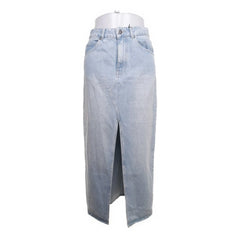 Second Female | Lichtblauwe Denim Maxi-rok