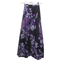 Utria | Paarse bloemen maxi-rok