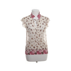 Traffic People | Beige gestippelde blouse