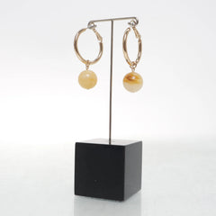 Goud, Beige - Oorbellen