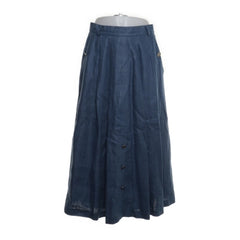 Distler | Blauwe denim maxi-rok