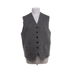 Kostuumgilet | Grijze Wollen Gilet