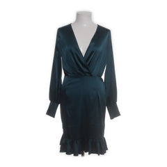 Chiara Forthi Milano | Groene Satijnen Wikkeljurk