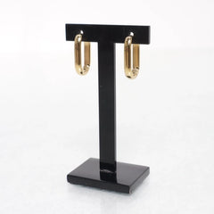 Gouden Ovale Oorringen