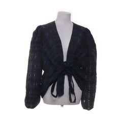 Liberté Essentiel | Blauw, Zwart - Wikkelblouse