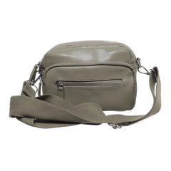 Groene Leren Crossbody Tas