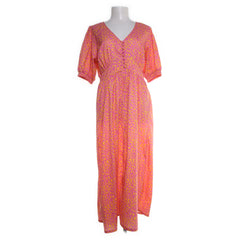 Pernilla Wahlgren Design | Roze, Geel - Maxi jurk