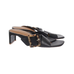 & Other Stories | Zwarte Leren Sandalen met Gesp