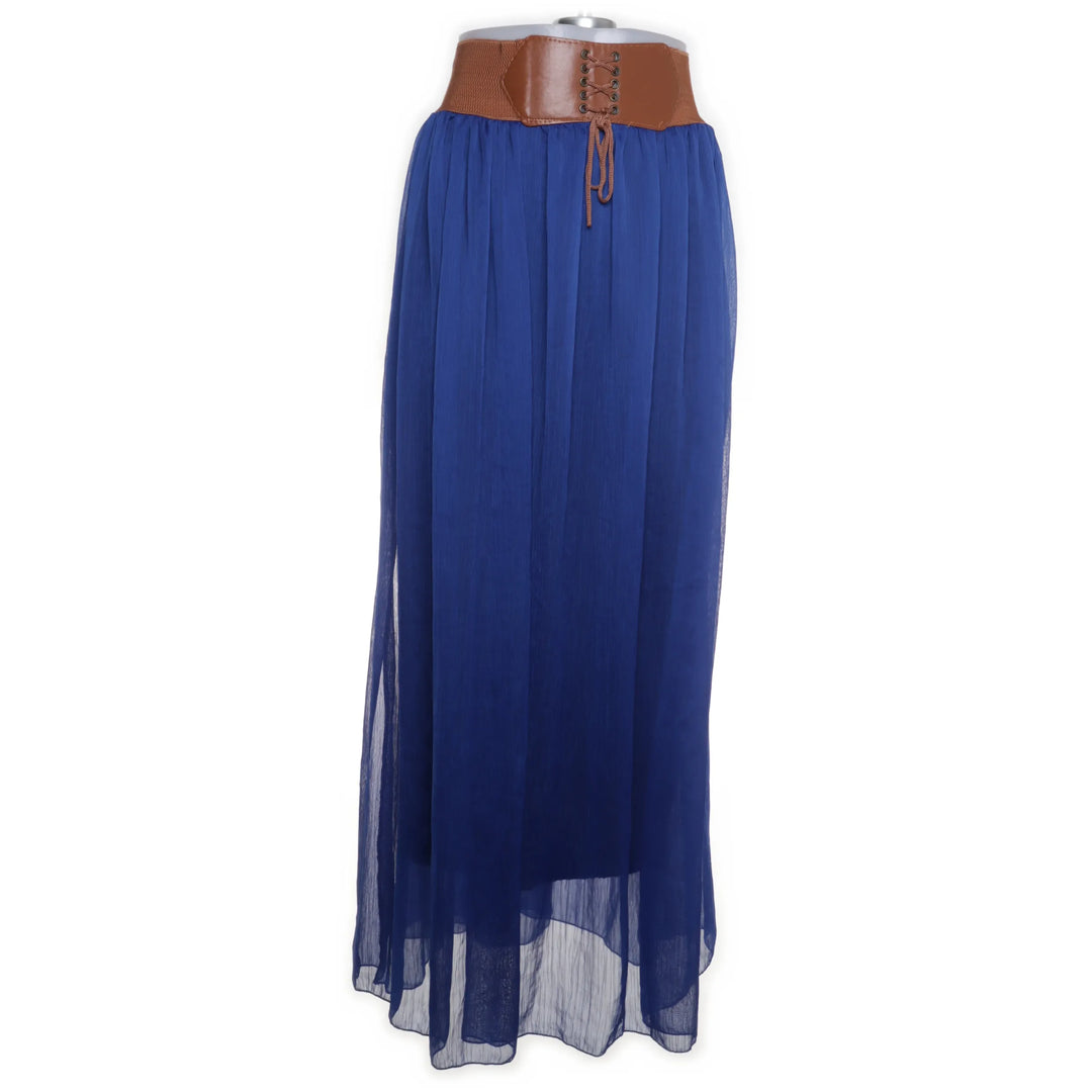 Blauw - Maxi rok