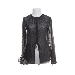 NA-KD | Zwarte transparante blouse