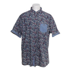 Mel Richman | Blauwe Bloemenprint Overhemd