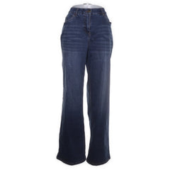 Ulla Popken | Donkerblauwe Wijde Jeans