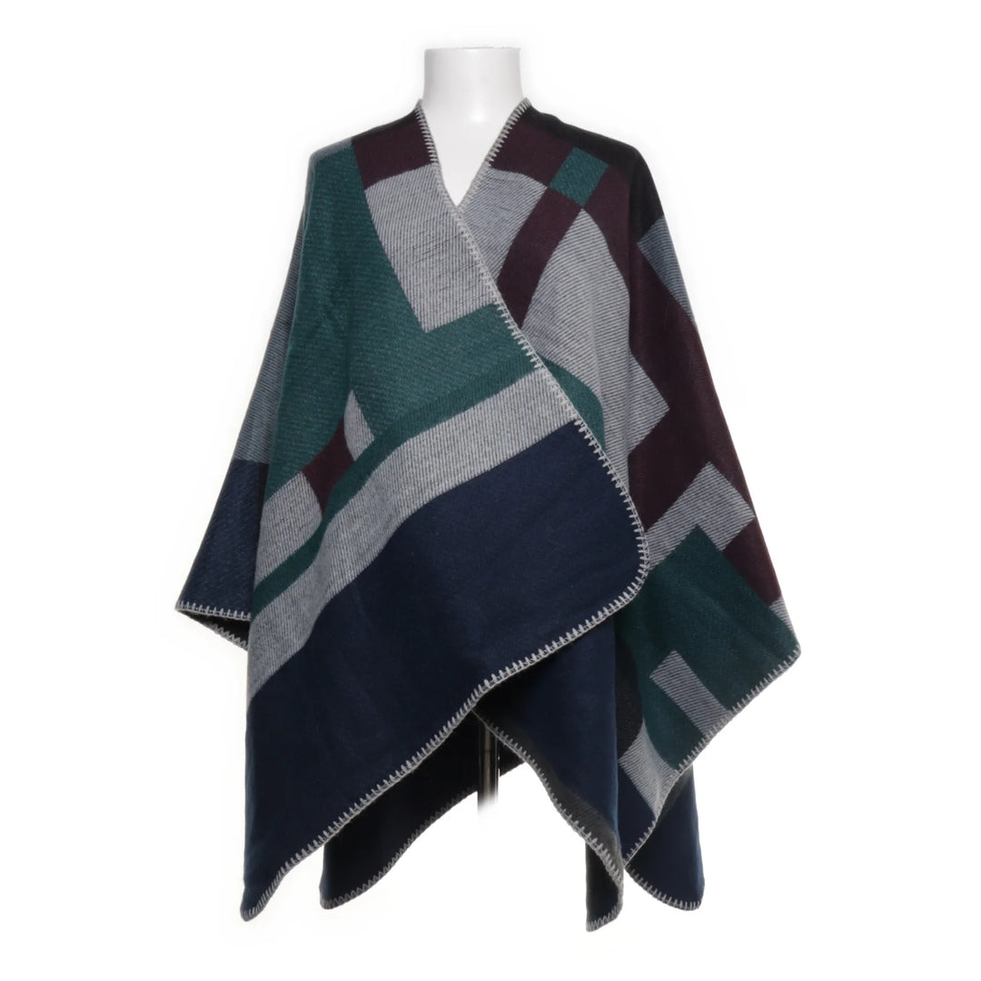 s.Oliver Denim | Grijs, Meerkleurig - Poncho