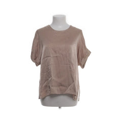 Veronica Virta | Beige losvallende zijden top