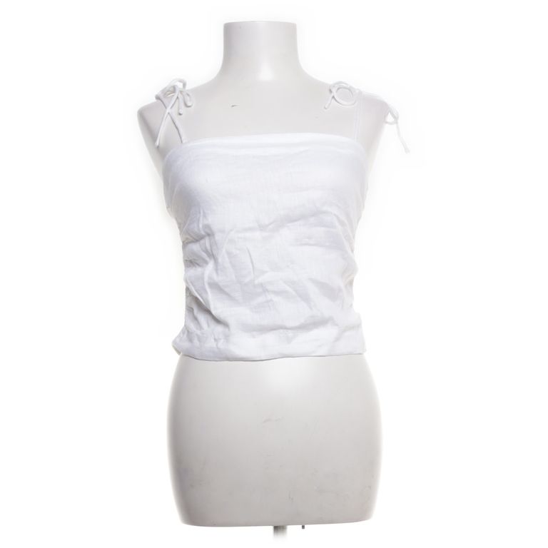 H&M | Witte strapless top