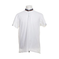 Zara | Wit poloshirt met streepkraag