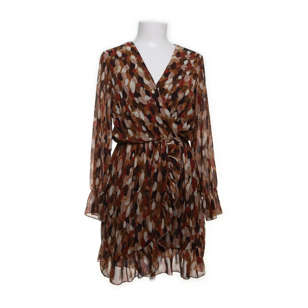 Flamant Rose | Bruin, Meerkleurig - Wikkeljurk