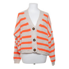 Flair | Beige, Oranje - Cardigan