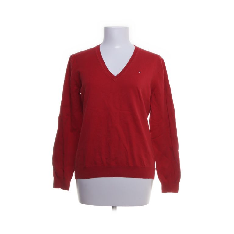 Tommy Hilfiger | Rode trui met V-hals