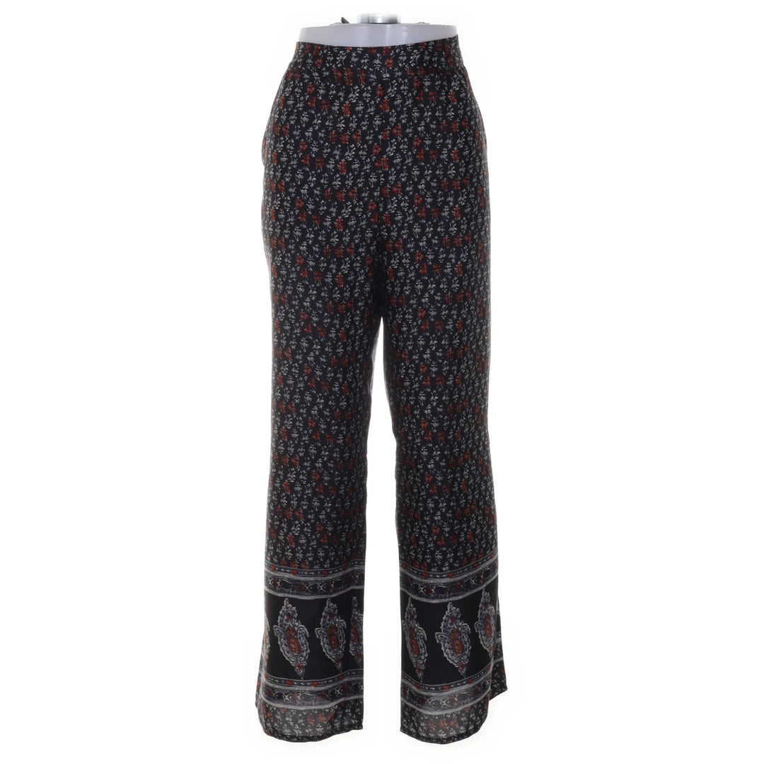 Nina Kaufmann | Zwart, Meerkleurig - Palazzo broek