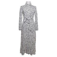 Edited | Witte gestippelde maxi-jurk