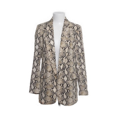 Zara Basic | Beige slangenprint blazer