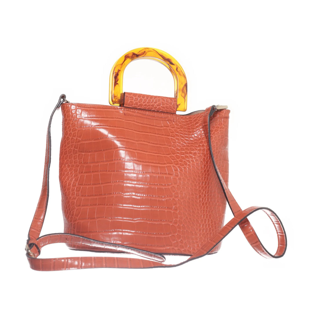 Hallhuber | Bruin - Schoudertas