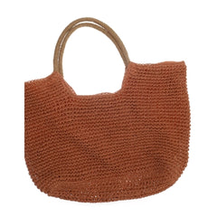 Bruine Gehaakte Strandtas