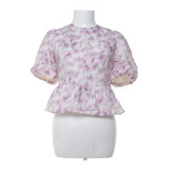 & Other Stories | Roze Bloemenprint Pofmouwblouse