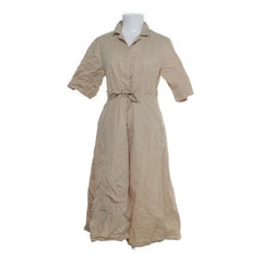 Monki | Beige Katoenen Shirtjurk